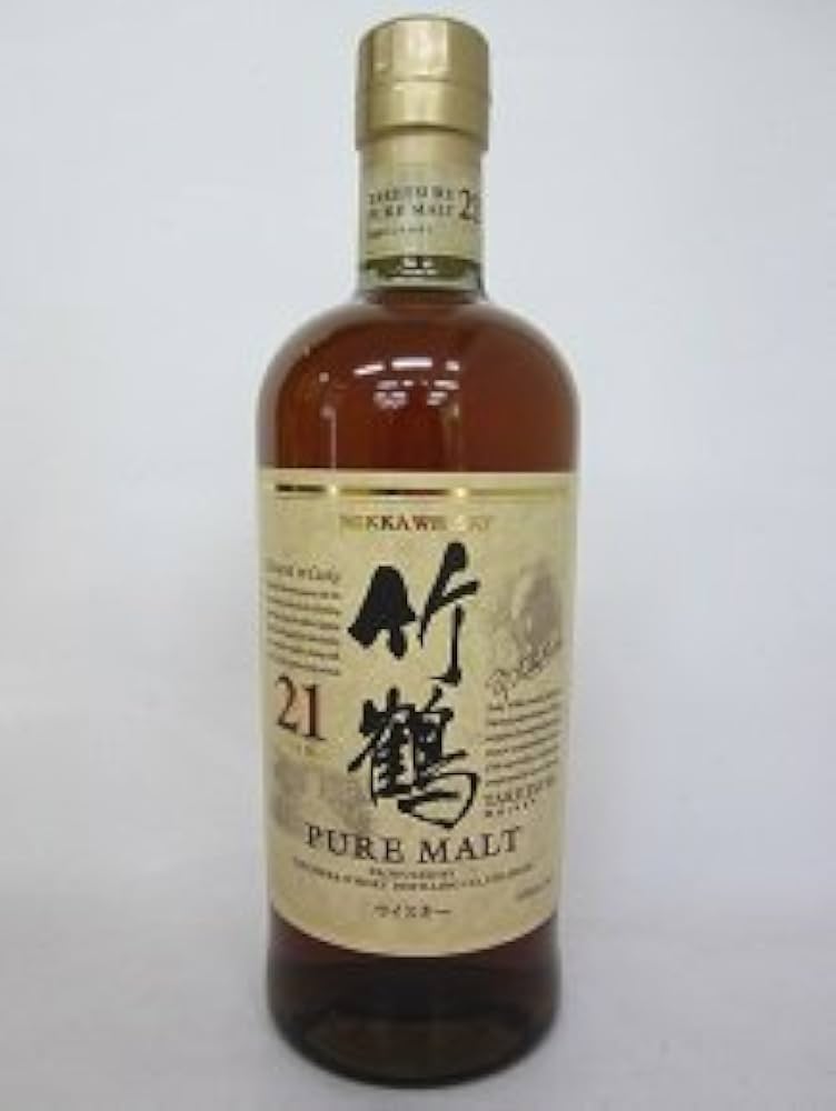Amazon.co.jp: 【ニッカ】竹鶴 21年 ピュアモルトスリムボトル 43度
