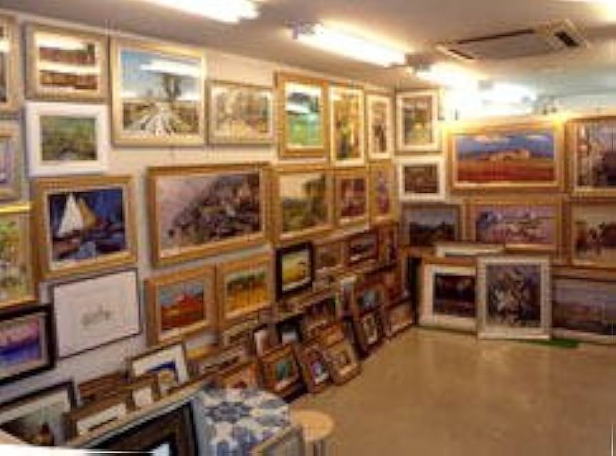 小澤勇寿郎 テアトル広場 美品の油絵です 小澤勇寿郎 パリ 美品の油絵