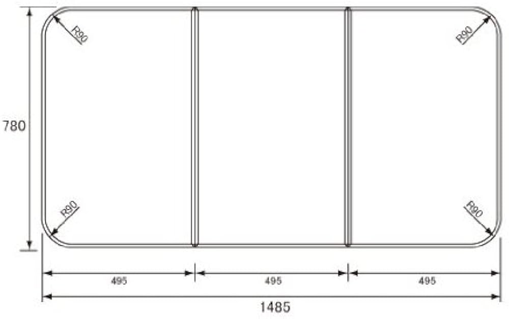 Amazon.co.jp: Panasonic 断熱風呂フタ ストレート16用 四角型 3枚組