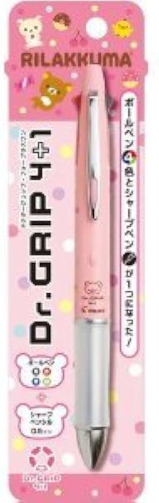 Amazon | リラックマ Dr.グリップ4+1 (ピンク) | 多機能ボールペン