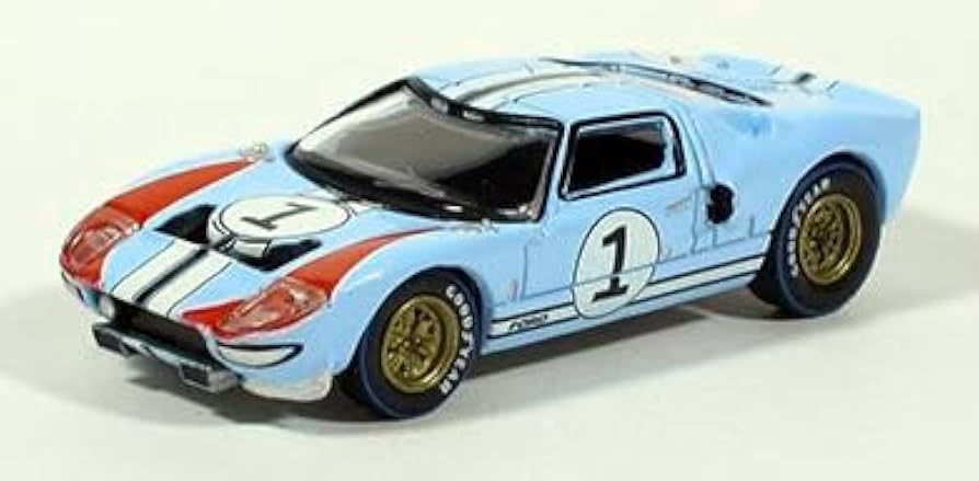 Amazon.com: 1966 GT40 RHD (Right Hand Drive) #1 Light Blue with
