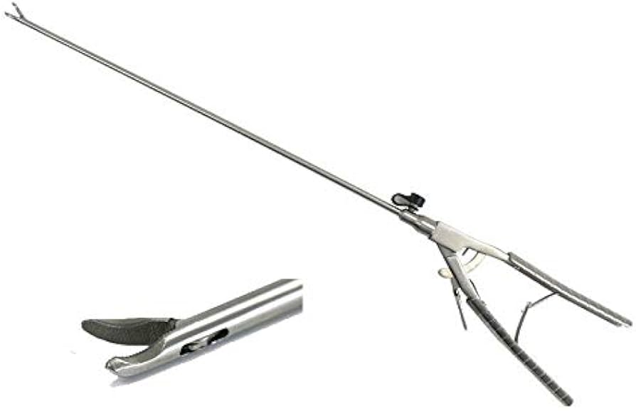 Amazon.co.jp: 腹腔鏡持針器練習用持針器Vタイプ 曲 腹腔鏡