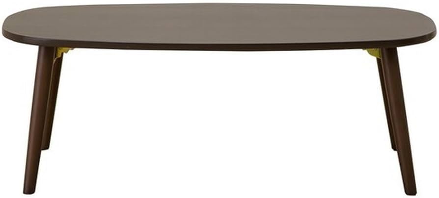 Amazon.co.jp: ニトリ 折りたたみテーブル ラポール 楕円 ダーク