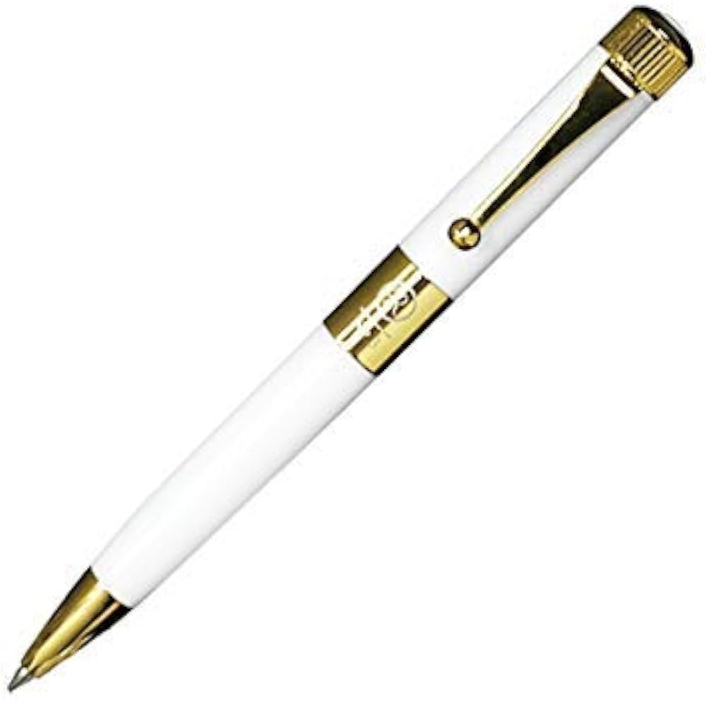 Amazon | ロメオ ROMEO No．3 ボールペン mini ホワイト／ゴールド