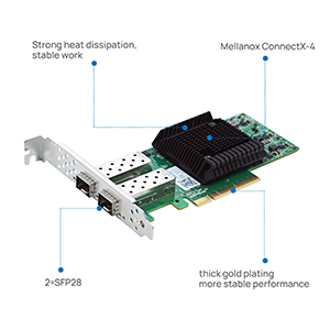 Amazon.com: 25GbE NIC Network Card Compatible with Mellanox