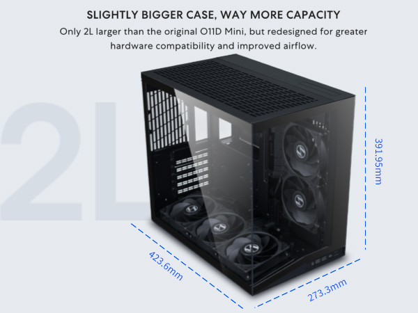 Amazon.com: LIAN LI O11D MINI V2 Flow | Compact ATX Mid-Tower