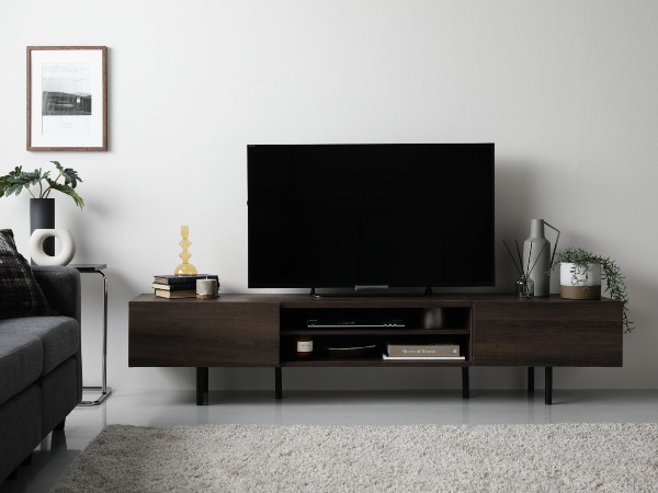 Amazon｜RASIK テレビ台 55型 対応 180cm幅 ブラウン ローボード