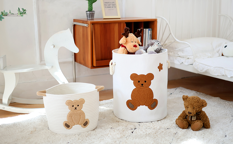 Amazon.com: INough Large Laundry Basket Tall Baskets Storage for