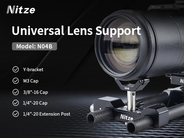 Amazon.com : Nitze 15mm Universal Lens Support with Rolling Y