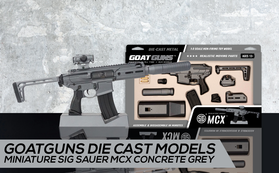 精巧1/3スケール ミニチュア SIG MCX グレーカラー Amazon.com: GOAT