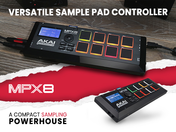 Amazon.com: Akai Professional MPX8 - Portable Sample Pad