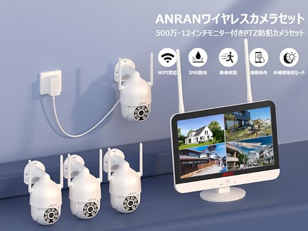 Amazon.co.jp: 【500万超高画素防犯カメラセット・360°全方位監視