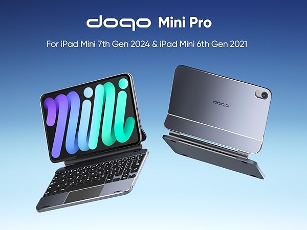 Amazon.com: doqo iPad mini 7 & Mini 6 Keyboard case for 8.3-inch