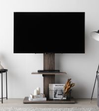 Amazon.co.jp: RASIK テレビスタンド ハイタイプ 首固定タイプ 壁寄せ