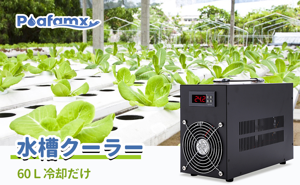 Amazon | Poafamx 水槽クーラー 60L冷却だけ ペルチェ式 15-30℃調整