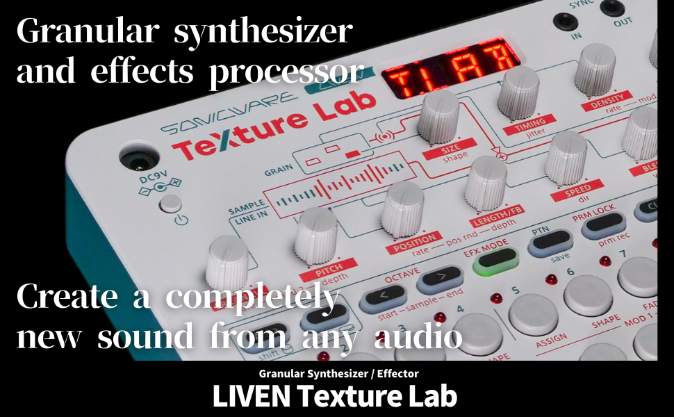 Amazon.com: Sonicware LIVEN Texture Lab [Granular Synthesizer