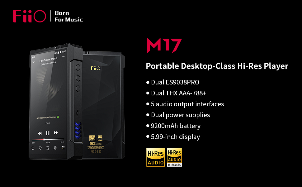 Amazon.com: FiiO M17 Portable Desktop-Class Music Player : Electronics