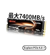 Amazon | SIX NVMe M.2 SSD PCIe Gen4x4 2TB M.2 2280規格 最大7350MB