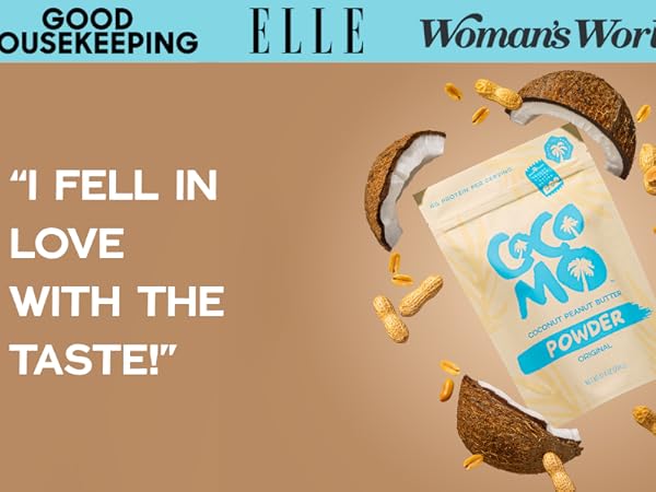 Amazon.com : Cocomo Coconut Peanut Butter Powder, Chocolate - 14