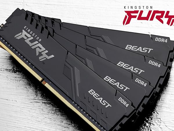 Kingston Fury Beast 16GB 3200MHz DDR4 CL16 Desktop Memory Single