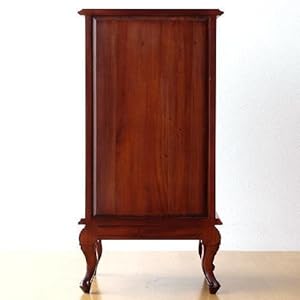 Amazon｜サイドチェスト 猫足 猫脚 アンティーク風 無垢 収納 タンス