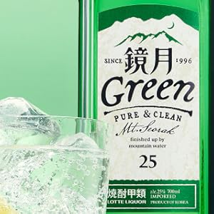 Amazon.co.jp: 韓国焼酎 鏡月 25度 Green ペット 4000ml [ 焼酎