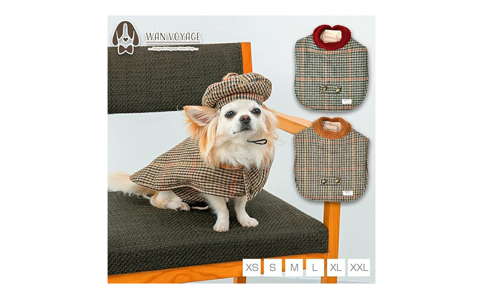 Amazon | グレンチェック柄マント XS/S/M/L/XL/XXL TINOTITO -ティノ