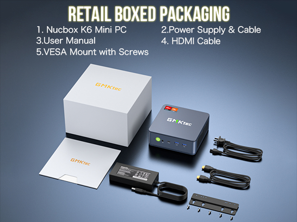 Amazon.com: GMKtec Mini PC Gaming, K6 AMD Ryzen 7 7840HS Dual NIC