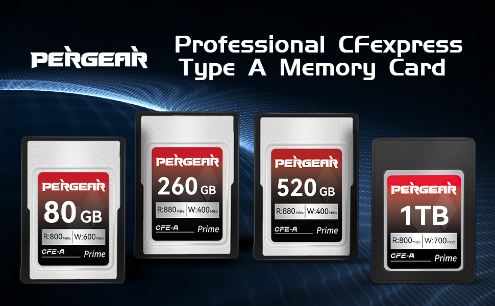 Amazon | PERGEAR CFexpress Type Aメモリーカード 520GB