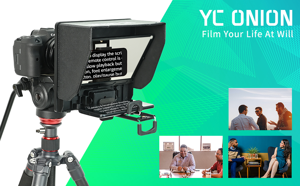 Amazon | YC Onion テレプロンプター タブレット/スマートフォンカメラ