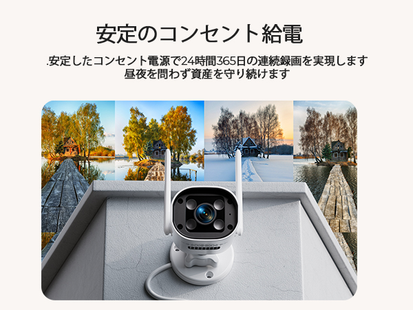 Amazon.co.jp: ワイヤレス防犯カメラ モニター付き 24時間録画 録画