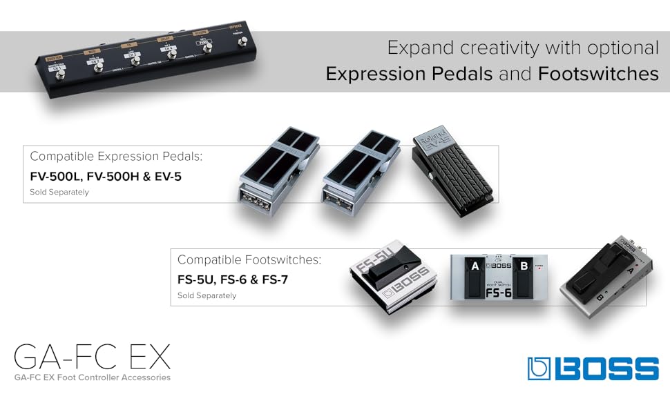 Amazon.com: BOSS GA-FC EX Foot Controller for hands-free control