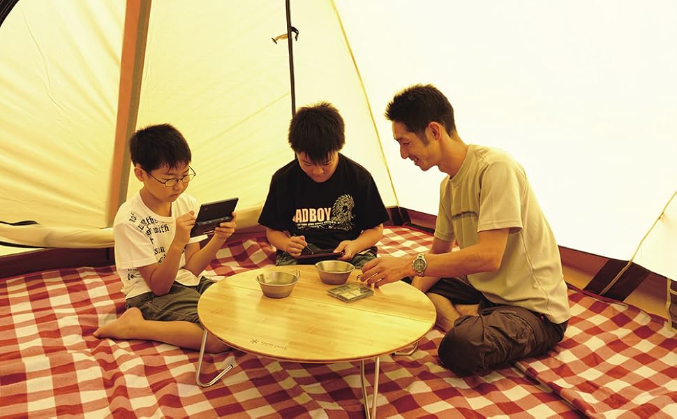 Amazon | スノーピーク(snow peak) ワンアクションちゃぶ台竹 M LV