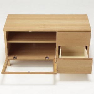 Amazon｜無印良品 オーク材AVラック・幅90cm 幅90×奥行40×高さ46.5cm