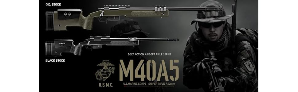 Amazon | 東京マルイ M40A5 BLACK STOCK 18歳以上 ボルトアクション