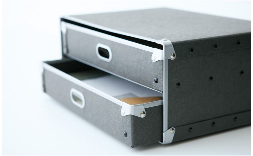 Amazon｜無印良品 硬質パルプボックス・引出式・深型 約幅25.5×奥行36