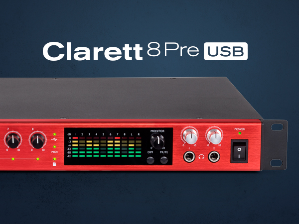 Amazon.com: Focusrite Clarett 8Pre USB 18-In/20-Out Audio