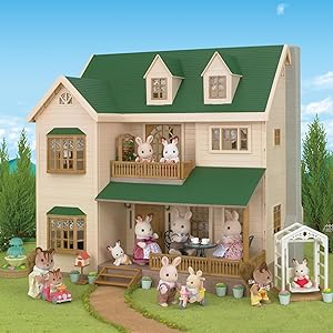 Amazon.co.jp: シルバニアファミリー お家 緑の丘のすてきなお家 ハ-35