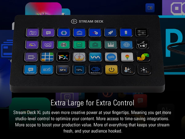 Amazon.com: Elgato Stream Deck XL – Advanced Studio Controller, 32