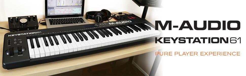Amazon.co.jp: M-Audio USB MIDIキーボード 61鍵 ピアノ音源ソフト付属