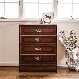 Amazon.co.jp: 【カリモク正規品】コロニアル チェスト 引出4段