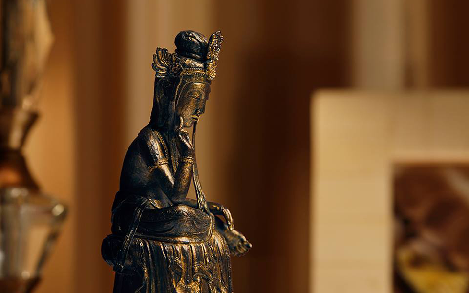 Amazon.co.jp: イスム TanaCOCORO[掌] 金銅弥勒＿仏像 フィギュア イS