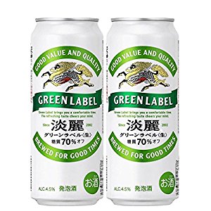 Amazon.co.jp: 【2CS】淡麗グリーンラベル 発泡酒 500ml 缶（48本