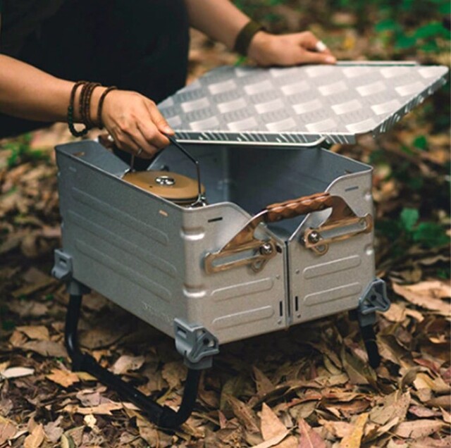 シェルフコンテナ折り畳み脚