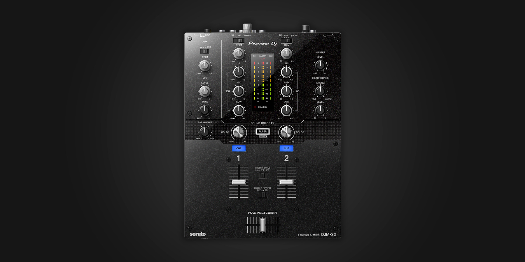 Pioneer DJ DJM-S3 - Serato DJ Hardware