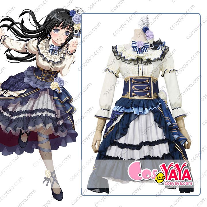 白金燐子 ノーブル・ローズ コスプレ衣装 バンドリ 燐子 優艷なる調べ