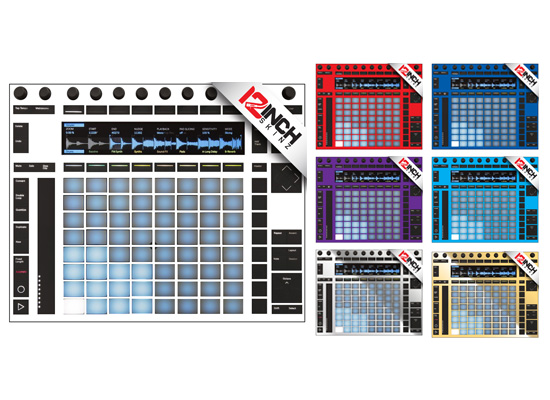 DJ機材 12inchSKINZ Ableton PUSH2 SKINZ llic Ableton Push 2 Skinz