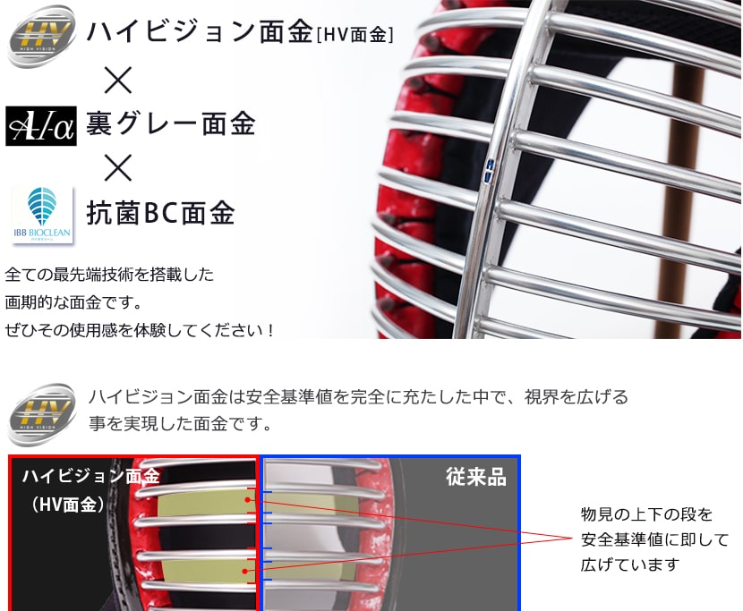 A-1αバイオクリーンMark2 面単品【ﾐｼﾝ刺・機械刺・剣道防具】 | 剣道
