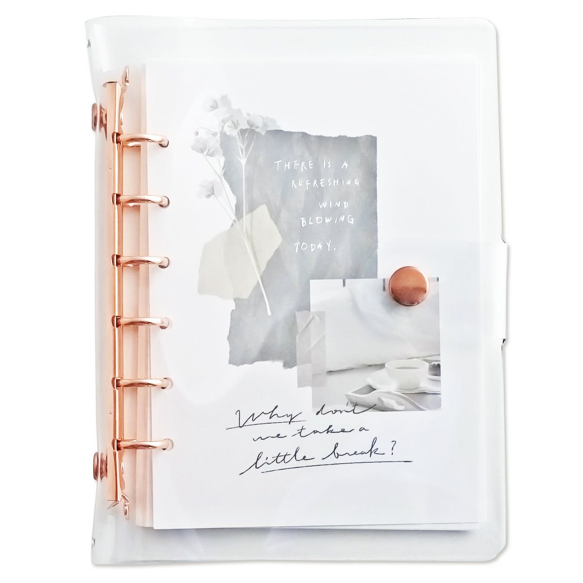 Bine A6クリアバインダー 57987 pink gold | マインドウェイブ