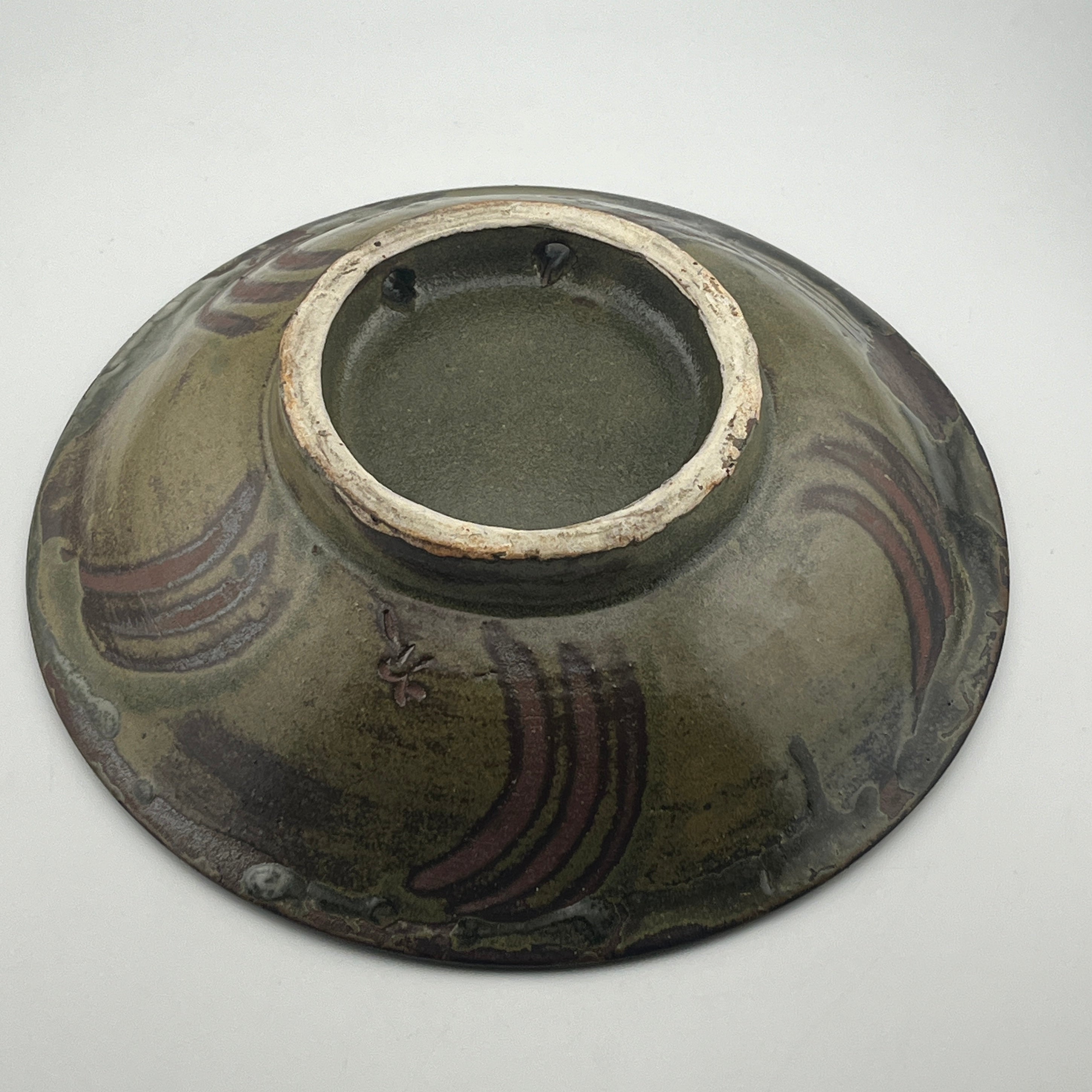 金城次郎 壺屋焼 魚文皿 菓子皿 沖縄 人間国宝 本人直筆共箱 IMG_0401